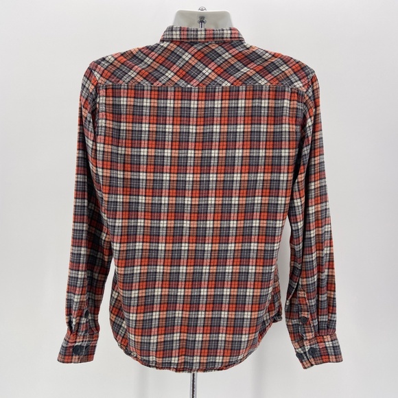 Supreme AMC CO Orange & Gray Plaid Flannel - Picture 3 of 6